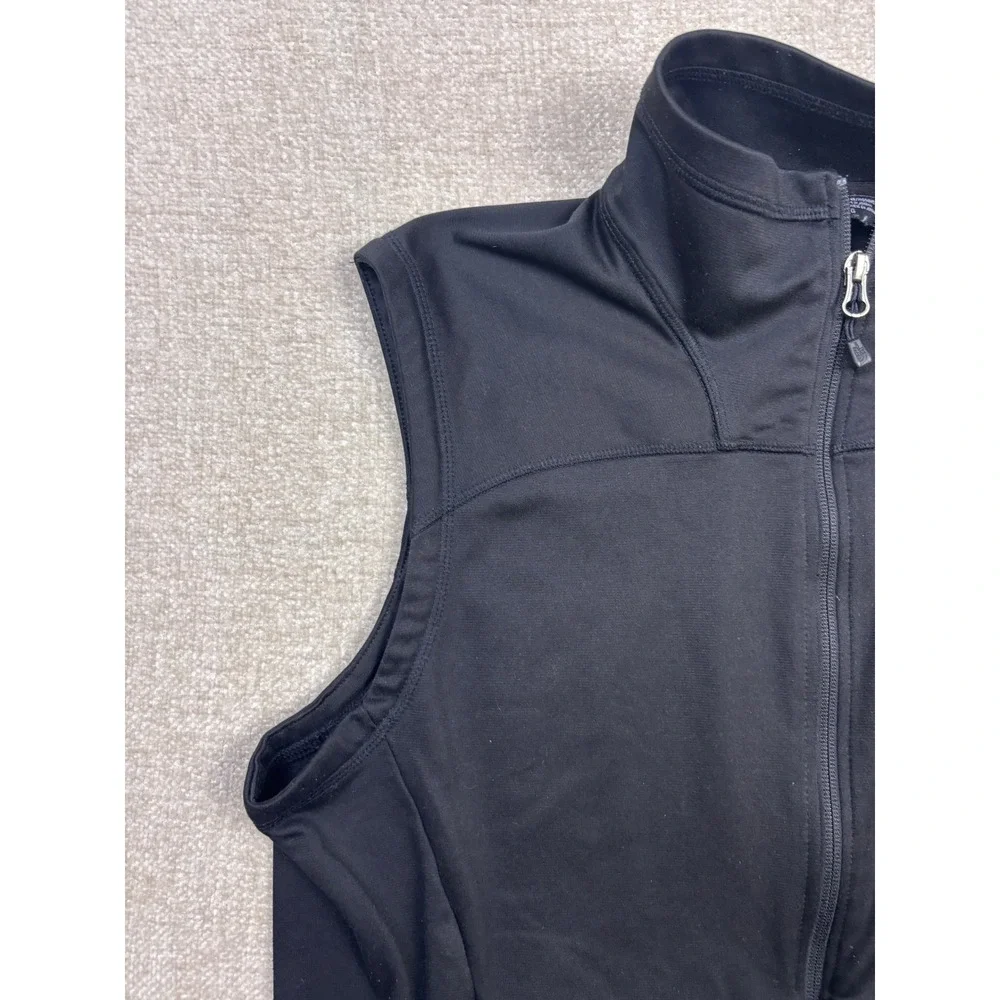 The North Face Mens Full Zip Softshell Vest Black Large Outdoor Activewear 2988